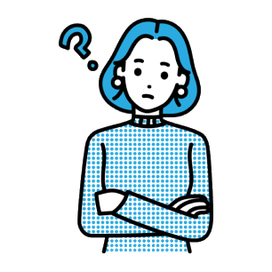 未経験での応募に不安を感じる女性のイラスト